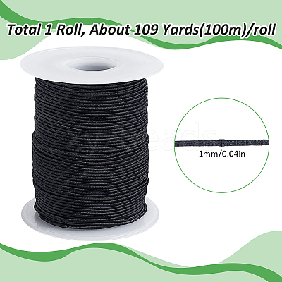 1 Roll 100M Polyester Elastic Cord OCOR-SC0001-10B-02-1