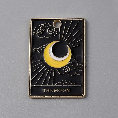 Halloween Alloy Enamel Pendants ENAM-CJC0002-33KCG-02-1