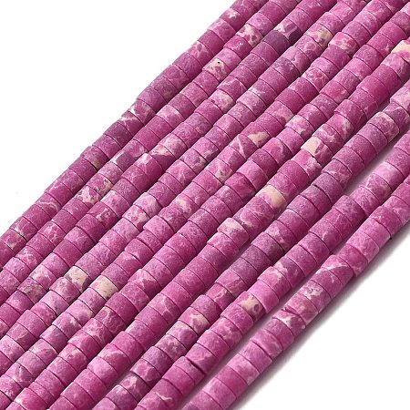 Dyed Synthetic Imperial Jasper Beads Strands G-Z089-A03-M-1