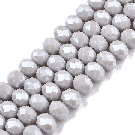 Electroplate Glass Beads Strands LS-EGLA-A044-P8mm-A19-1