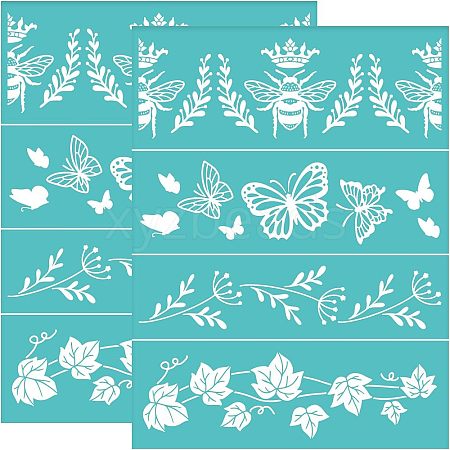 Self-Adhesive Silk Screen Printing Stencil DIY-WH0338-047-1