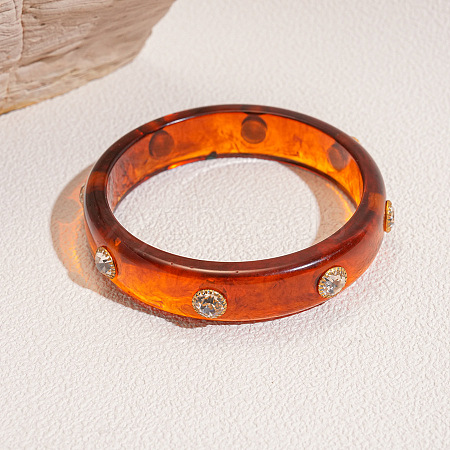 Fashionable Acrylic Rhinestone Bangles for Women FS-WGD146D-06-1