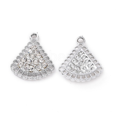 Alloy Crystal Rhinestone Pendants ALRI-H004-36P-1