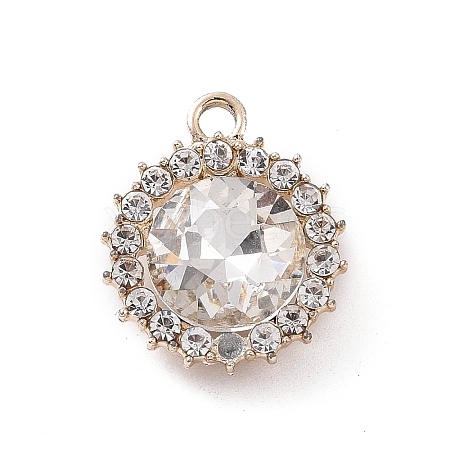 Alloy Rhinestone Pendants ALRI-C008-58LG-01-1