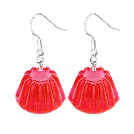 Acrylic Food Model Dangle Earrings PW-WG51A76-20-1