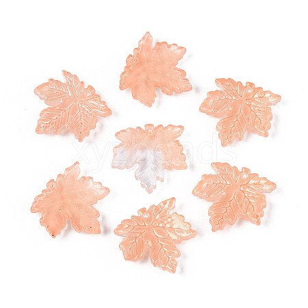 Baking Paint Transparent Glass Pendants DGLA-N014-11A-05-1
