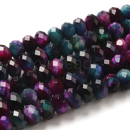 Natural Rainbow Tiger Eye Beads Strands G-NH0002-D01-02-1