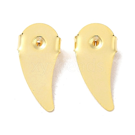 Brass Studs Earrings Findings FIND-Z039-01A-G-1