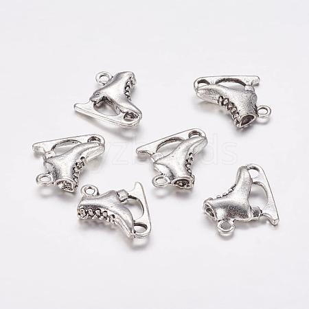 Tibetan Style Alloy Pendants X-TIBEP-24261-AS-RS-1