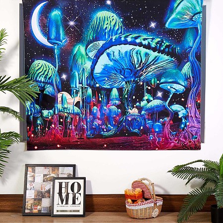 Black Light Aesthetic Mushroom Wall Tapestry JX151A-1