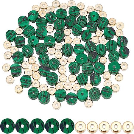  1Strand Synthetic Malachite Beads Strands G-NB0003-30-1