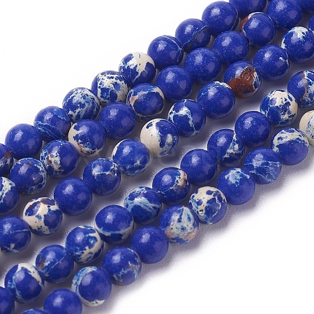 Synthetic Imperial Jasper Beads Strands G-L496-B02-1