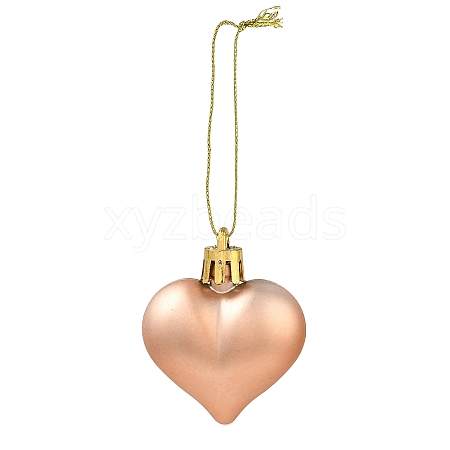 Valentine's Day Electroplate Plastic Heart Pendants Decorations KY-D020-02D-1