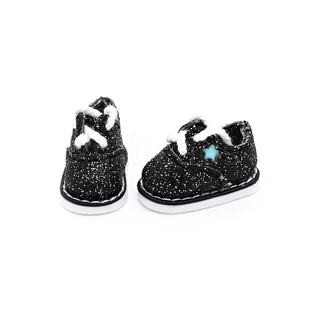 Star Pattern Cloth Doll Shoes PW-WG90864-11-1