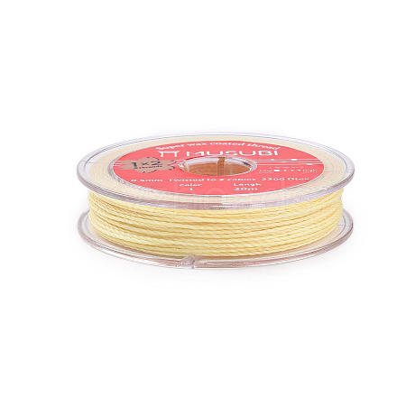 2-Ply Round Waxed Cotton Thread Cords YC-T004-01A-02-1