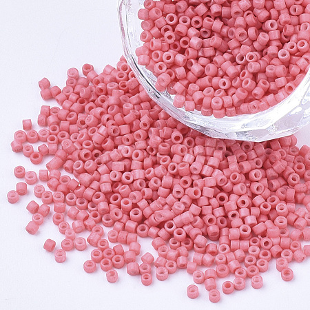 Baking Paint Cylinder Seed Beads SEED-Q036-02A-D14-1