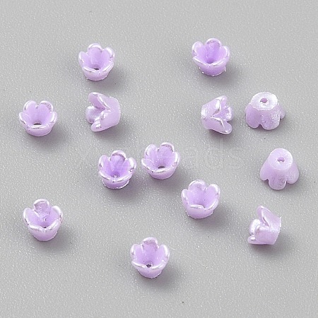 Opaque Resin Bead Caps RESI-CJC0015-29B-1