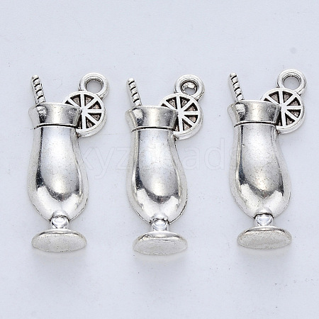 Tibetan Style Alloy Pendants X-TIBE-R316-103AS-RS-1