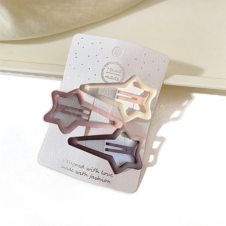 Alloy Snap Hair Clips for Girl PW-WG5795B-09-1