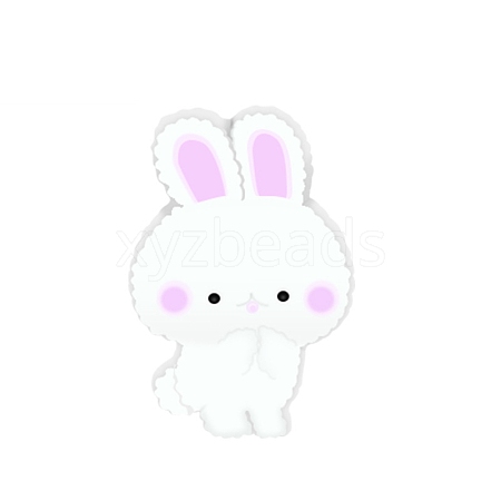 Rabbit Silicone Beads PW-WGC6D22-02-1