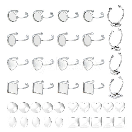 Unicraftale DIY Blank Cuff Ring Making Kit DIY-UN0005-53-1