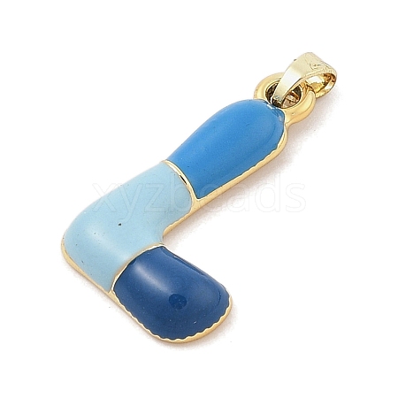 Alloy Enamel Pendants ENAM-S023-01G-L-1