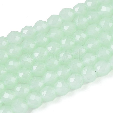 Imitation Jade Glass Beads Strands GLAA-T028-4mm-11G-1