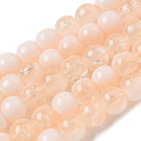 Crackle Glass Beads X1-GLAA-U001-8mm-05-1