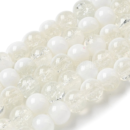 Crackle Glass Beads X1-GLAA-U001-8mm-07-1