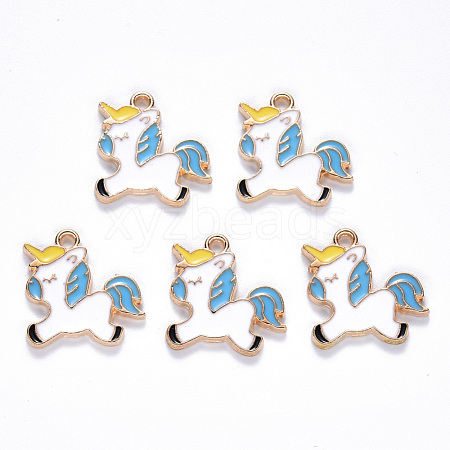 Alloy Enamel Pendants X-ENAM-N054-013A-1