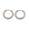 202 Stainless Steel Huggie Hoop Earrings EJEW-F111A-16mm-P-4