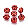 Christmas Theme UV Plating Opaque Acrylic European Beads PACR-T017-19M-M1-3