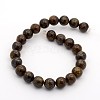 Natural Bronzite Round Bead Strands G-M272-05-6mm-2