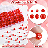 1113Pcs 6 Styles Imitation Pearl Resin Beads Strands RESI-PH0002-29-6
