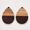 Resin & Walnut Wood Pendants X-RESI-S384-002A-A03-1