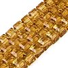 Transparent Glass Beads Strands GLAA-R041-8x8mm-A07-1