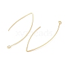 Brass Hoop Earring Findings KK-H503-25G-2