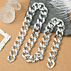 1Pc Acrylic Cuban Link Chain Necklaces for Men NJEW-SP0001-09B-S-6
