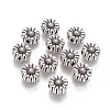 Tibetan Style Alloy Flower Beads TIBEP-GC190-AS-NR-1