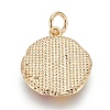 Brass Enamel Pendants KK-O113-03G-B-2
