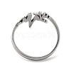 Non-Tarnish Classic 201 Stainless Steel Finger Rings RJEW-G278-25P-3