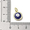 Brass Enamel Charms KK-E092-14G-08-3