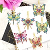 DIY Diamond Painting Butterfly Keychain Kits PW-WGC0FFB-01-2