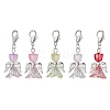 Lily Angel Glass Pendant Decorations HJEW-JM01626-1