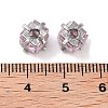 Brass Micro Pave Cubic Zirconia Beads KK-B102-31P-02-2