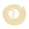 Baking Paint Transparent Glass Beads Strands DGLA-N011-4mm-02-2