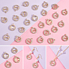   30Pcs Zinc Alloy Crystal Rhinestone Pendants RB-PH0001-20-5