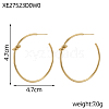 304 Stainless Steel Stud Earrings STAS-OY010-65G-2