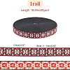 Ethnic Style Polyester Ribbons OCOR-WH0074-30-2