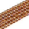 Electroplate Transparent Glass Beads Strands GLAA-T032-T4mm-AB23-1